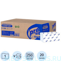 Бумажные полотенца PROtissue V - сложения H3 22 х 21, 1 - слойные (250 листов)