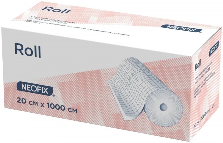 Рулонная повязка NEOFIX Roll на НЕТКАНОЙ основе,  20см. х 1000см.