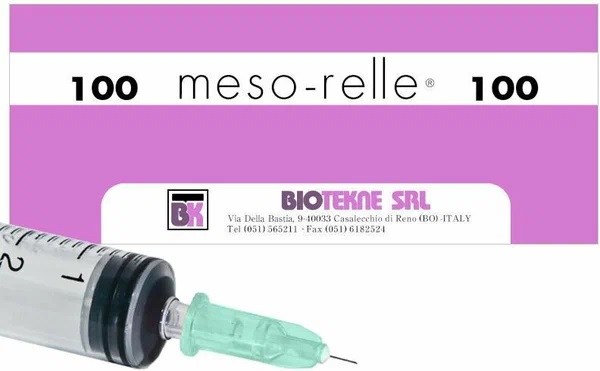 Игла для мезотерапии Meso-relle 33G 0.20x4 мм (100 штук в упаковке)