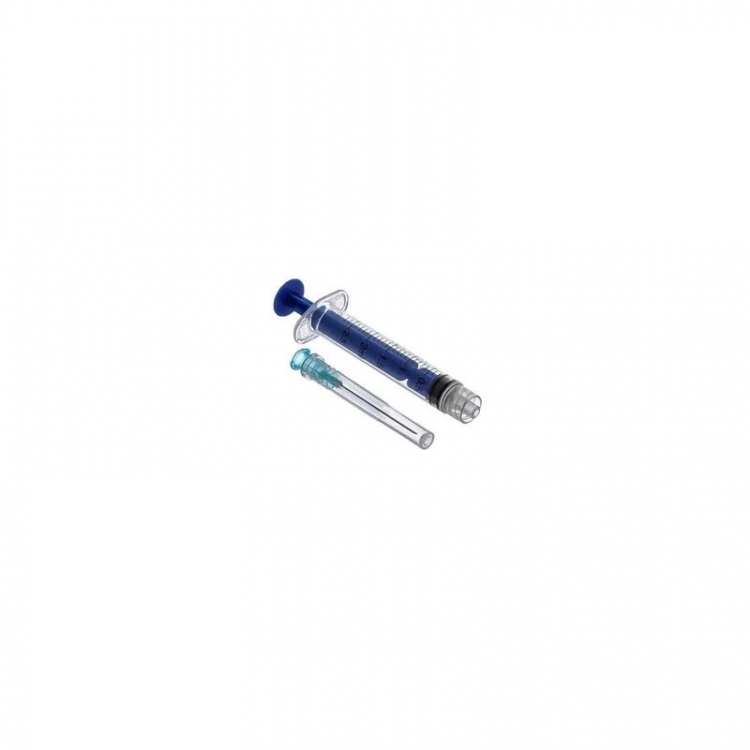 Шприц 2мл LUER LOCK MedAim, 3х - компонентный, с иглой р-р  23G 0,63 х 32