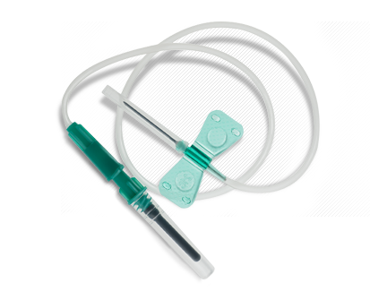 Игла-бабочка для вакуумного забора крови IMPROVACUTER 21G зелёная 0,8 мм х 19 мм