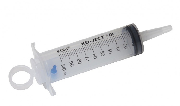Шприц 100мл. KD-JECT III LUER LOCK, БЕЗ ИГЛЫ, 3-х компонентный, стерильный