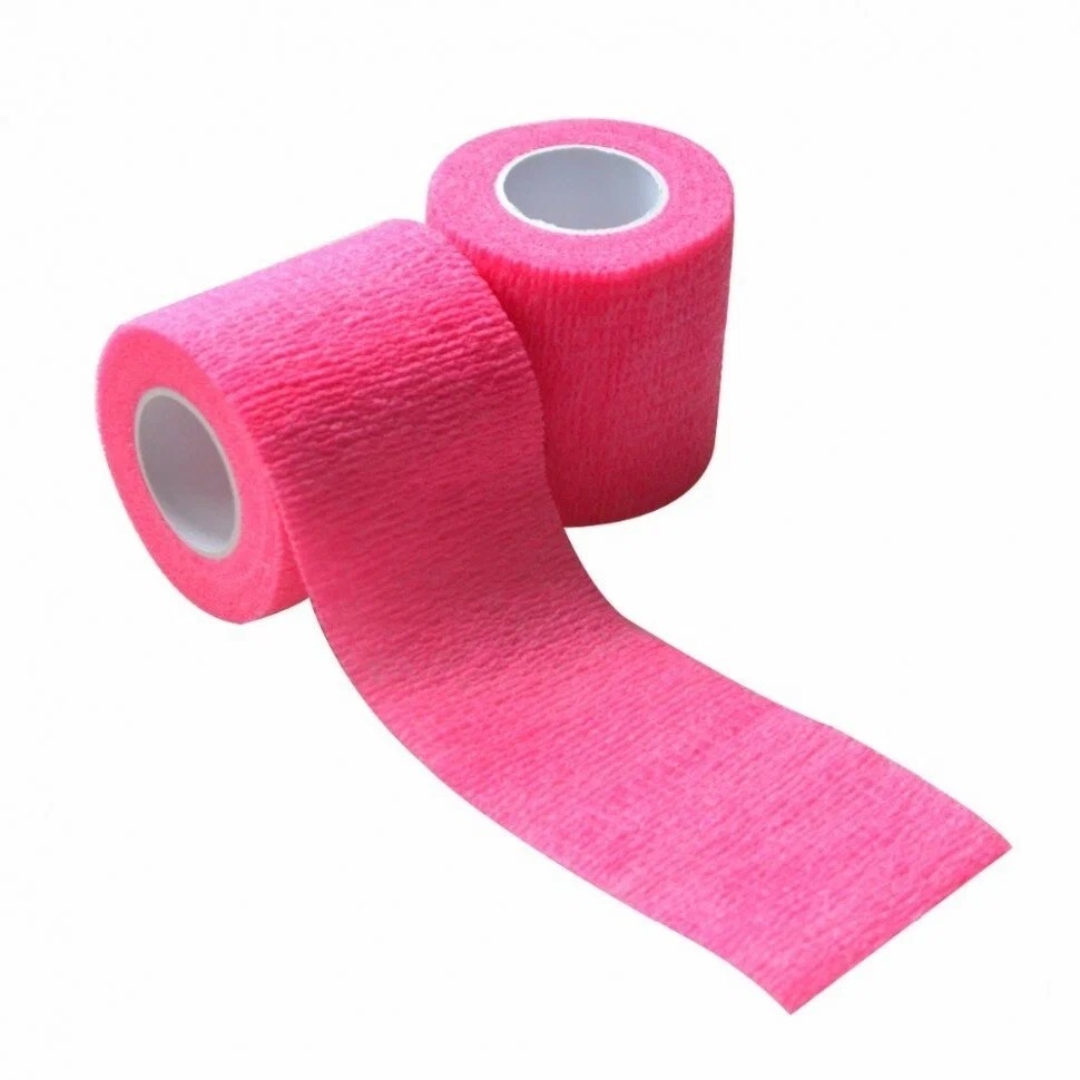 Бинт самофиксирующийся, эластичный (Бандаж), 5,0см. * 4,5м., РОЗОВЫЙ