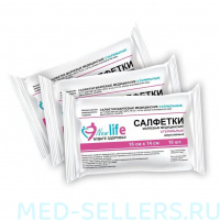 Салфетки марлевые New Life стерильные 16x14 см 2-слойные 32 г/кв.м (10 штук в упаковке)
